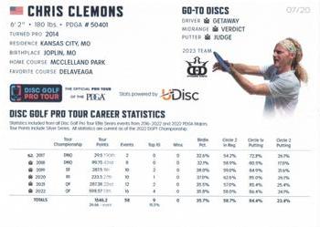 2023 Disc Golf Pro Tour - Silver #MPO13 Chris Clemons Back